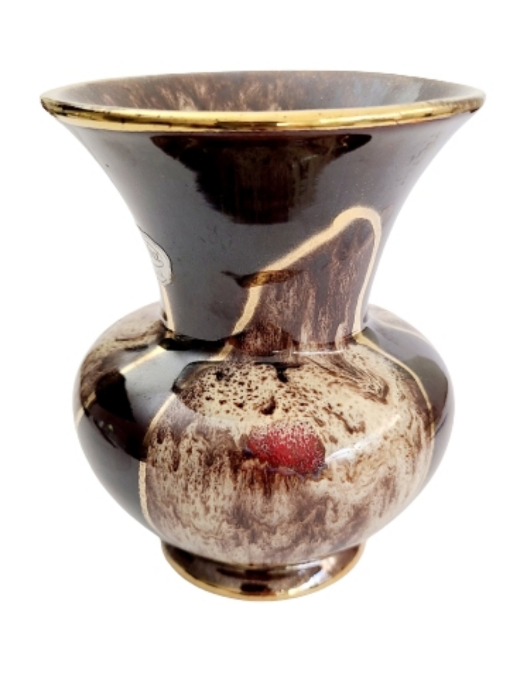 German pottery Jasba Keramik vase numbered 235/12 circa 1960s